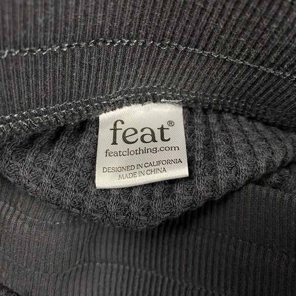 Feat Women’s TreeCell Waffle Shorts Gray Drawstring Size Small NWT - Picture 12 of 13